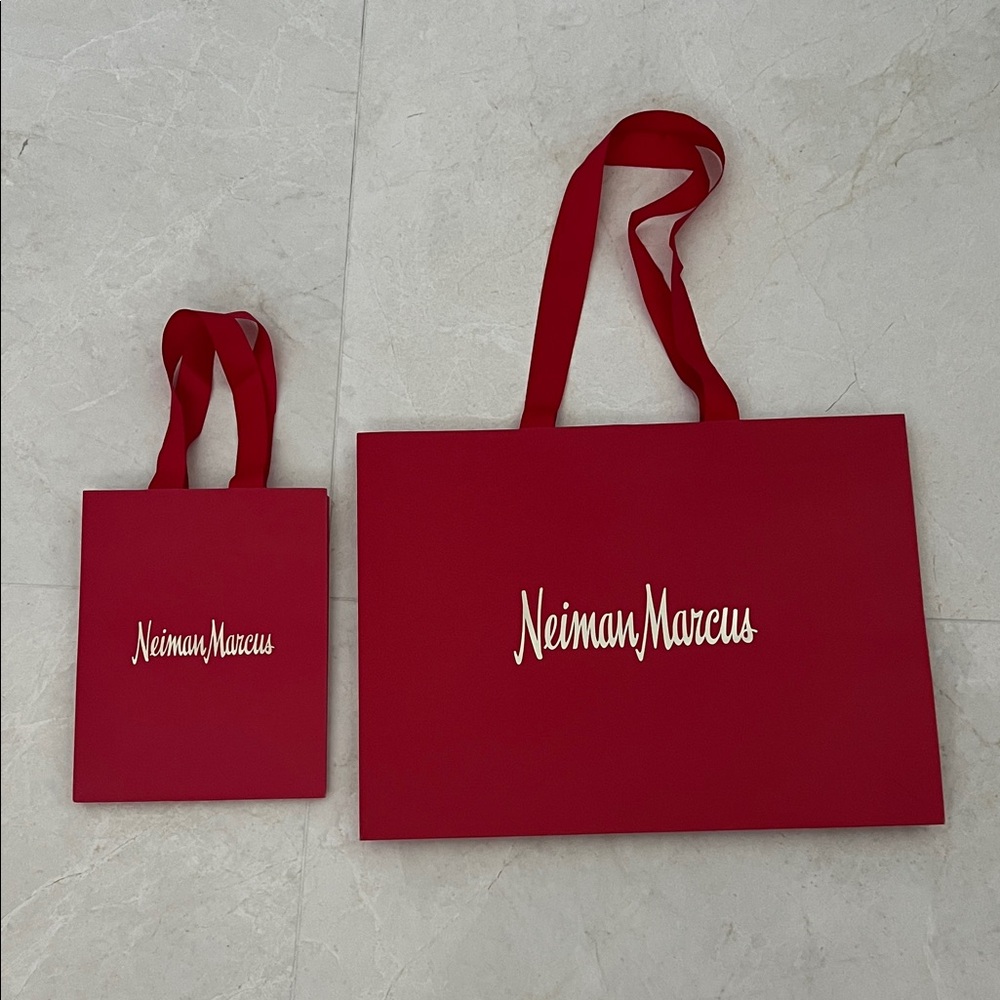 Neiman Marcus Red Paper Shopping Bag